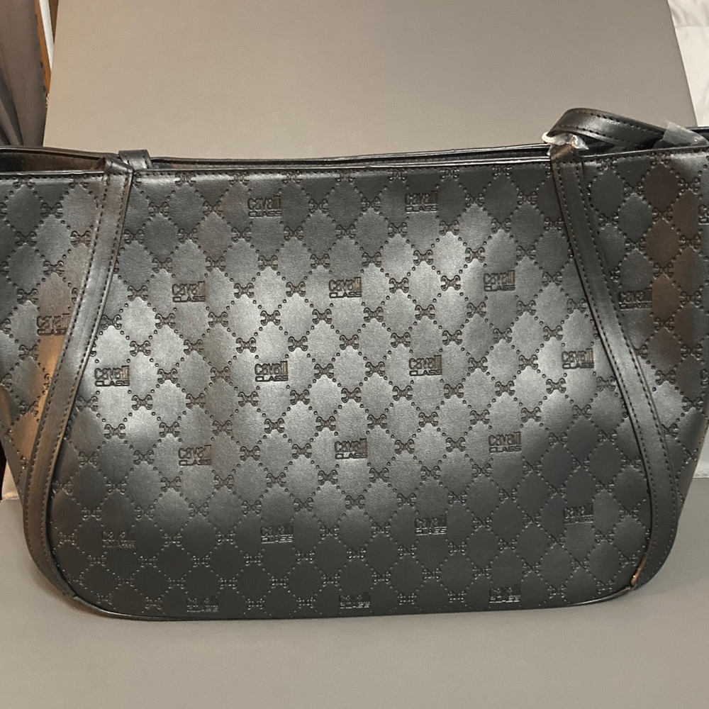 Cavalli Class Black Shopper bag - Picture 5 of 9